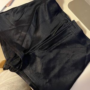 Disco Shorts- American Apparel High Waisted Black Festival Short